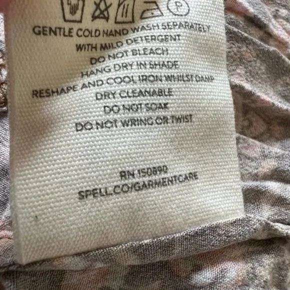 HOLD! DO NOT BUY Spell Madame Peacock Walk Through Gown Dress Duster XS NWT - Picture 11 of 12